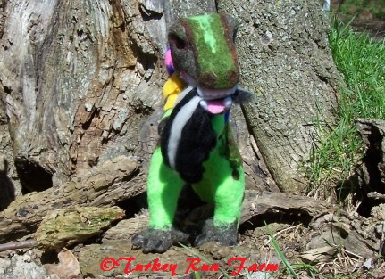 Photo of a dino in Fiber Art: T-Rex